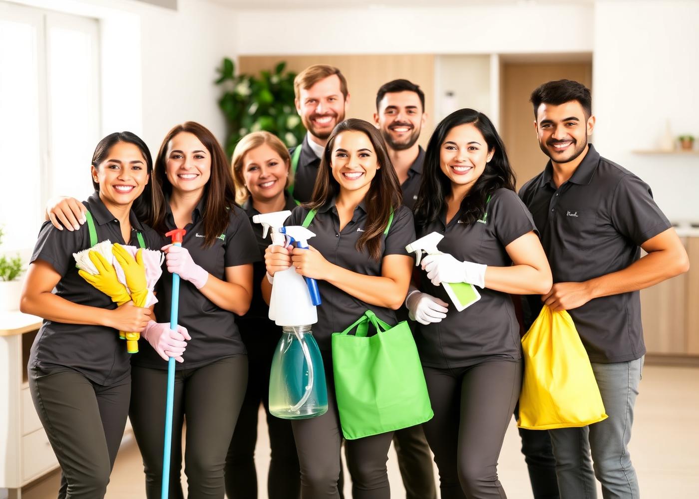Caring Hands cleaning team